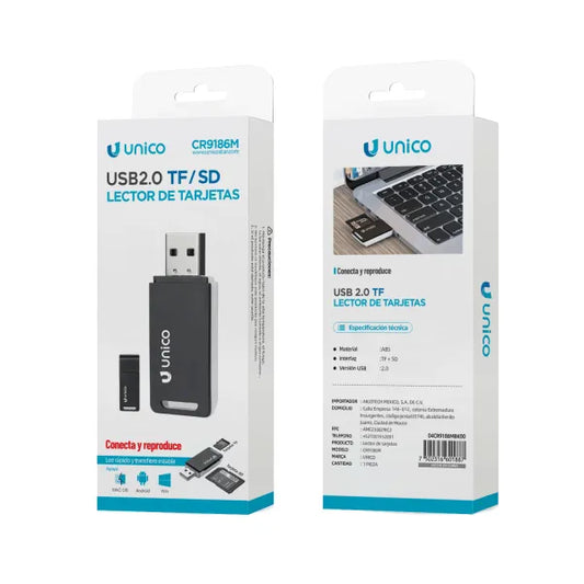 Adaptador Lector de Tarjetas Unico CR9186M