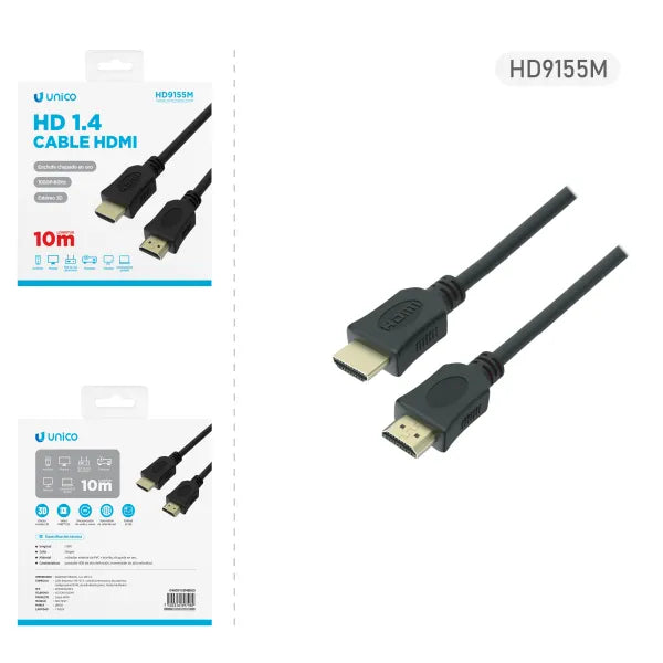 Cable HDMI Unico HD9155M