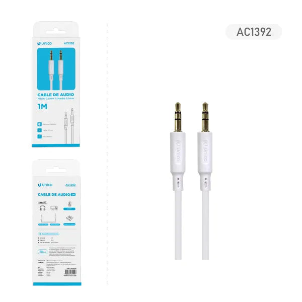 Cable de Audio 3.5 a 3.5 Unico AC1392M