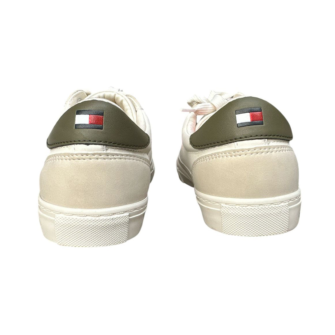 Tenis Tommy Hilfiger Mujer Blanco con Beige